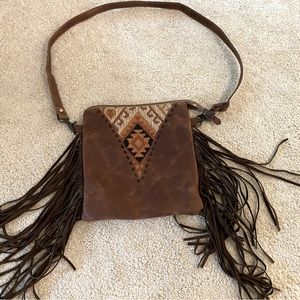 Myra Bag — country, western style, Crossbody bag purse with tassels